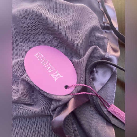 Avidlove Women's Lingerie Lace Babydoll Strap Chemise Mesh Sleepwear Outfit - Picture 10 of 13